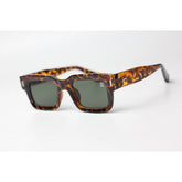 XSHADES - Angus - 7102 - Cheetah Tortoise - أخضر - أسيتات - مربع - نظارات شمسية - نظارات طبية